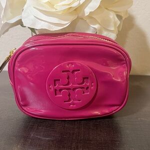 Tory Burch Fuchsia Cosmetic Case